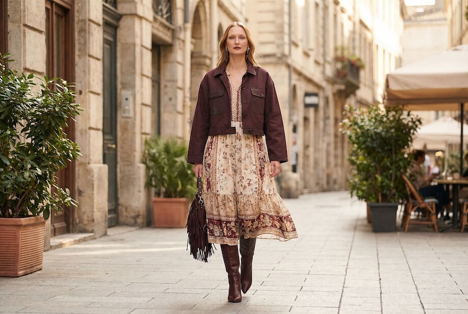 Czerwona kurtka skórzana